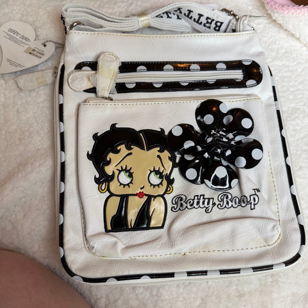 Betty boop black flower bag